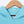 NIKE Light Blue Centre Swoosh Logo Oversized Fleece Hoodie (S)