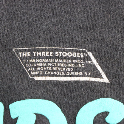 Vintage 1989 THREE STOOGES "Outta The Way, Ya Knuckleheads" Single Stitch Tee USA Made (L)