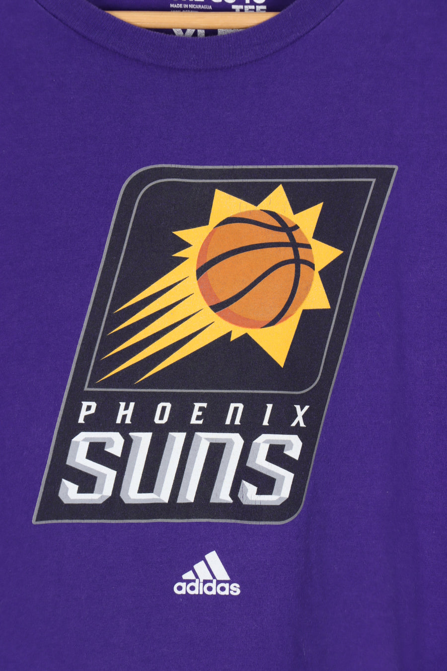 ADIDAS Phoenix Suns Purple Basketball NBA Pro Sport Tee (XL)