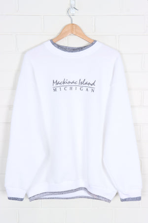 Michigan Mackinac Island Knit Ringer Sweatshirt (XL-XXL)