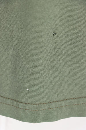 DICKIES Camo Green Spell Out Logo Y2K T-Shirt (XL)