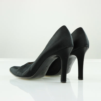 YVES SAINT LAURENT YSL Vintage Italian Made Black Pump Heels (7)