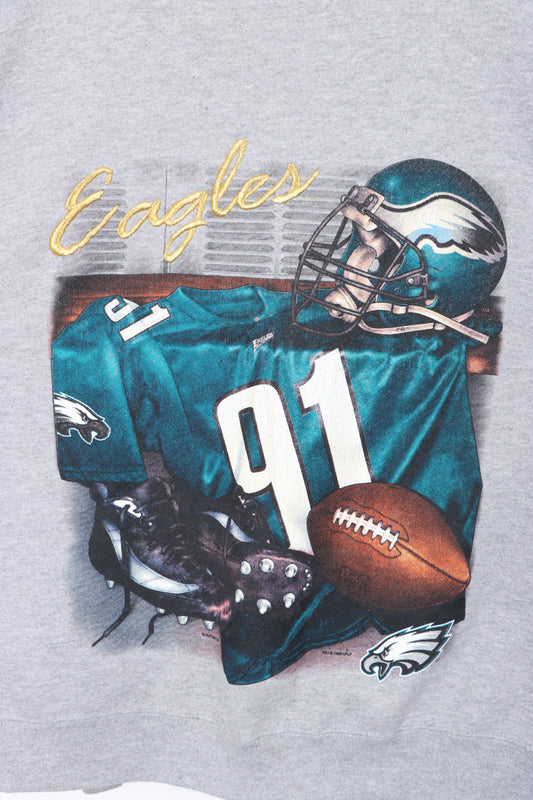 NFL Philadelphia Eagles 90s Football LEE SPORT Sweatshirt USA Made (XL)