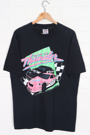 NASCAR "Days of Thunder" Fluro Print Single Stitch T-Shirt USA Made (L-XL)
