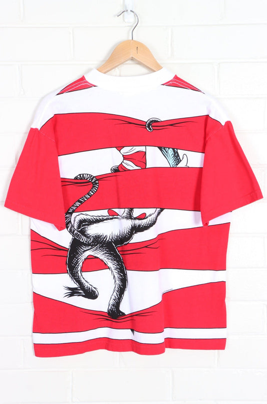 Universal Studios Dr Suess Cat In The Hat Front Back T-Shirt (M) - Vintage Sole Melbourne