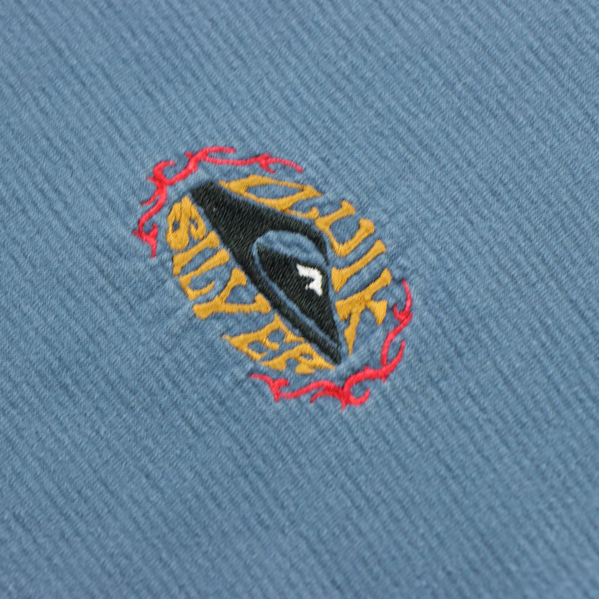 Vintage QUICKSILVER Blue Embroidered Logo T-Shirt *Aubs Vintage Sole Melbourne