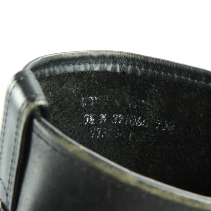 FRYE Black & Silver Harness Leather Motorcycle Boots (9.5)