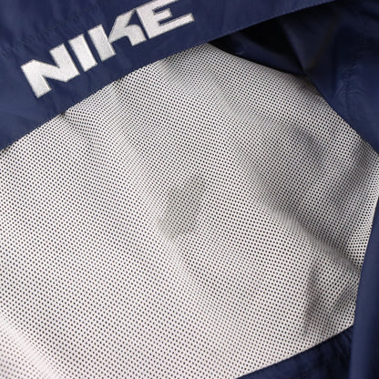 Vintage NIKE Embroidered Logo Navy Blue Full Zip Vented Windbreaker Jacket (XL) ***COCO Vintage Sole Melbourne