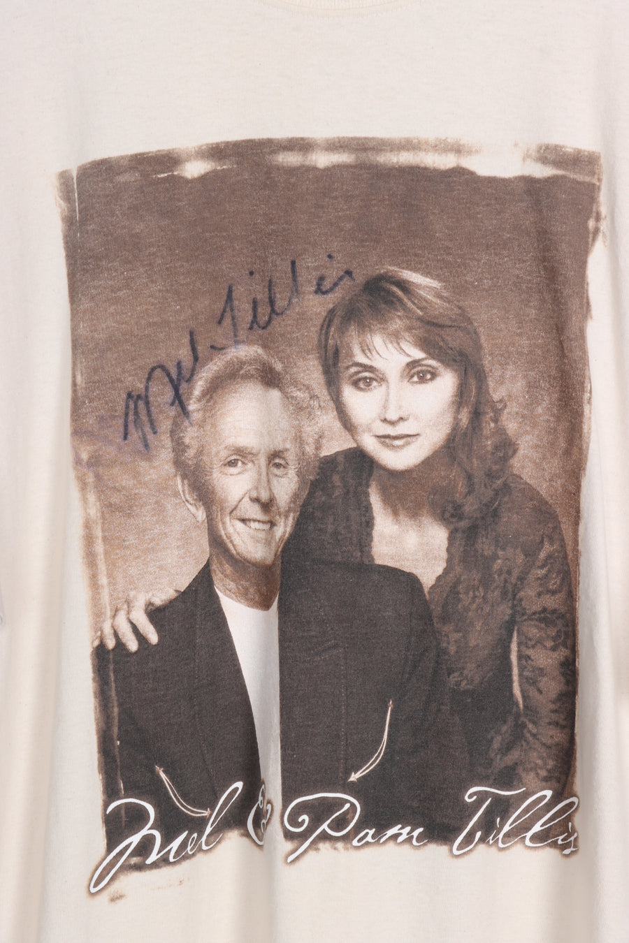 Mel & Pam Tillis Country Music Merch Cream Tee (XL)