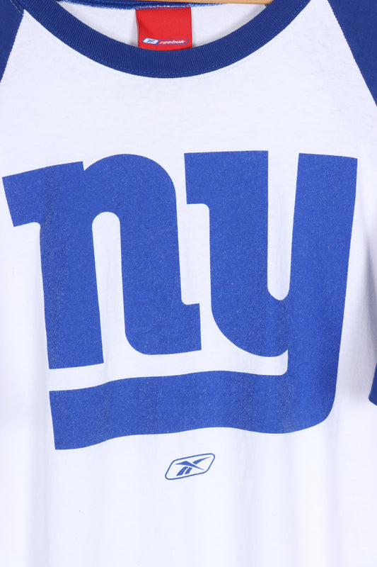 REEBOK New York Giants MLB Baseball Raglan Tee (XL)