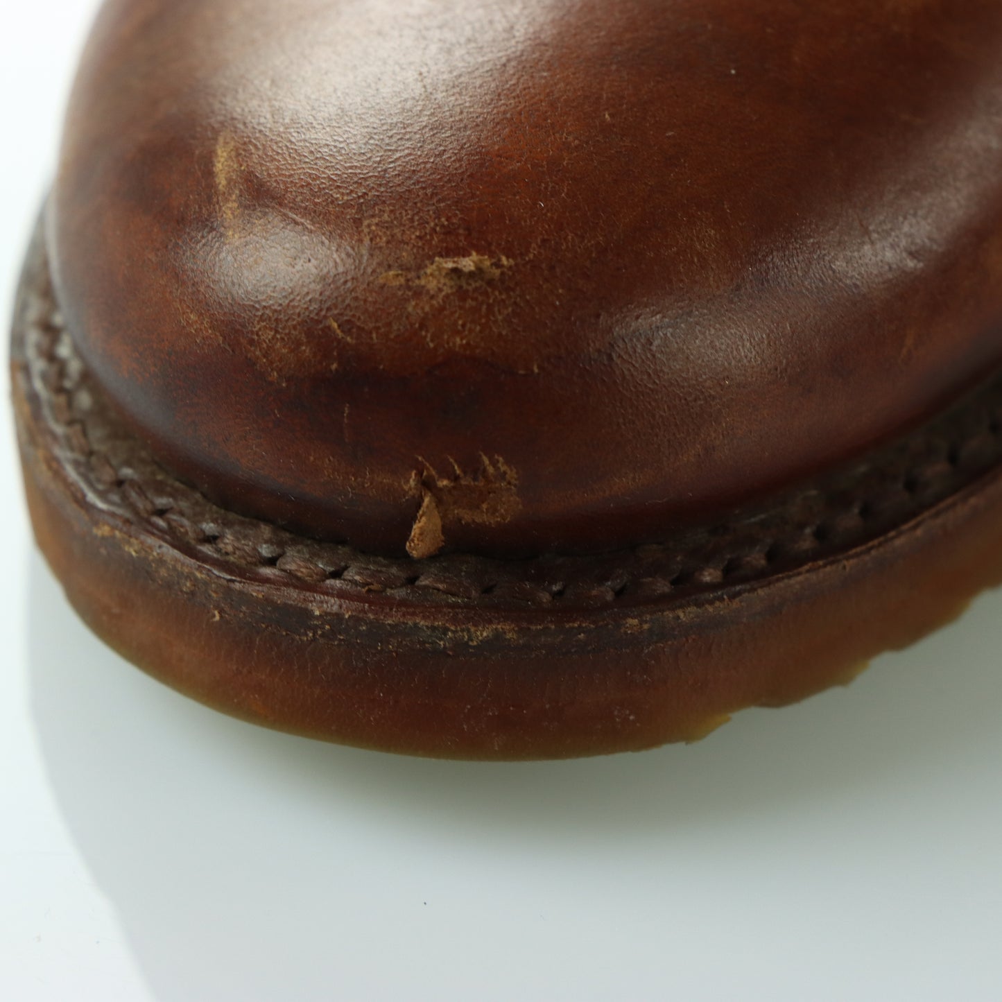 FRYE Brown Leather & Beige Canvas Studded Buckle Boots (8.5)