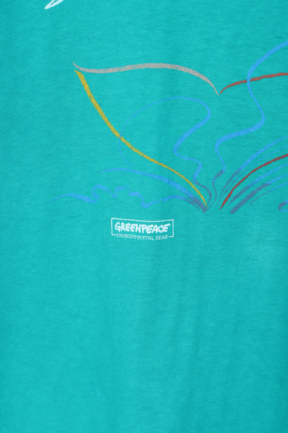 1986 Greenpeace 'Water for Life' VINTAGE Single Stitch T-Shirt (S)