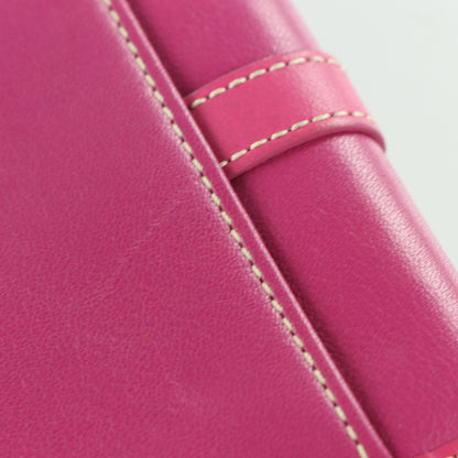 COACH Fuchsia Pink Silver Buckle Purse Bag