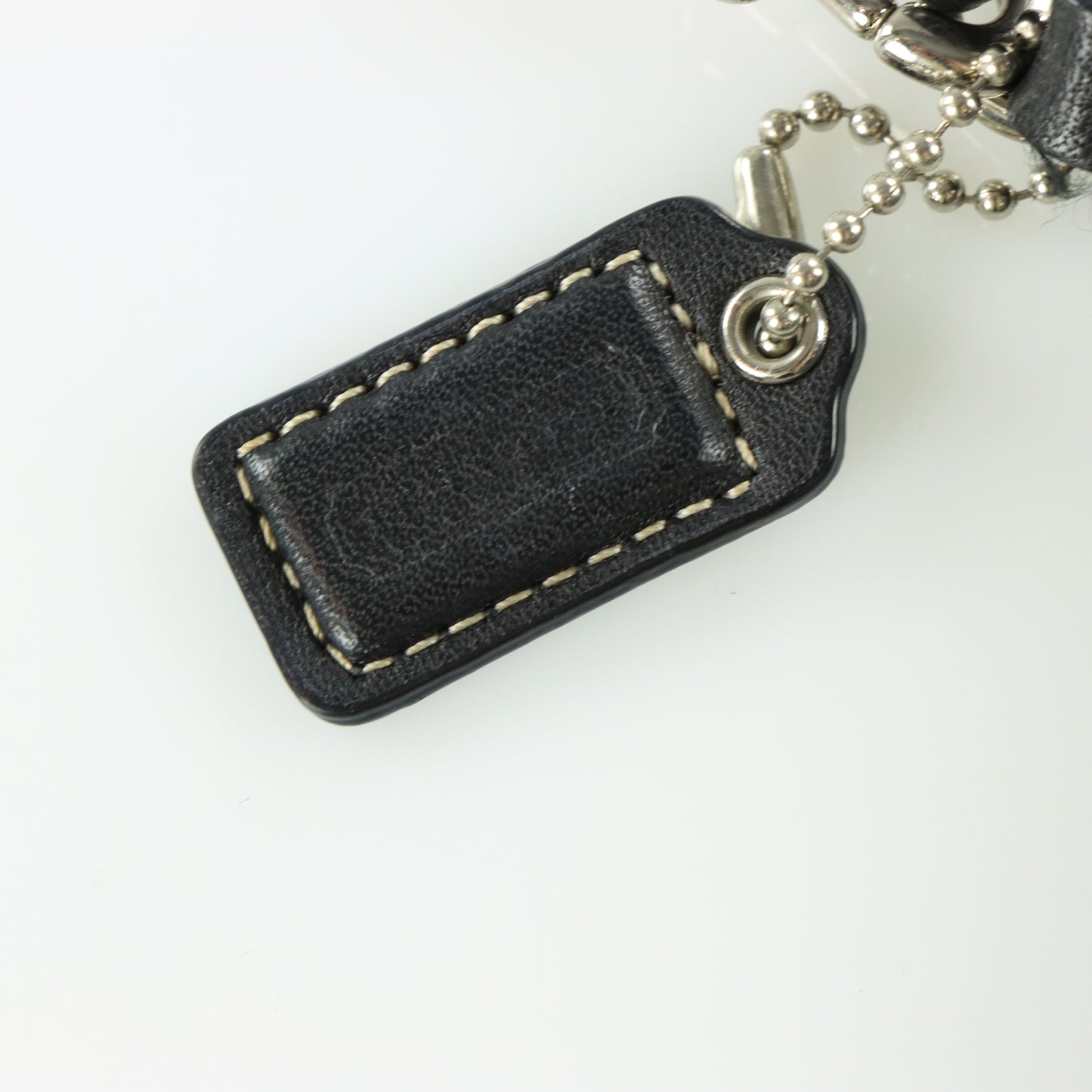 COACH Pleated Black Logo Wristlet Purse Bag