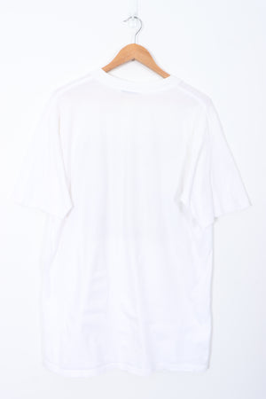 Houston Astros On Deck Large Graphic Print Baseball White Tee (XL-XXL)