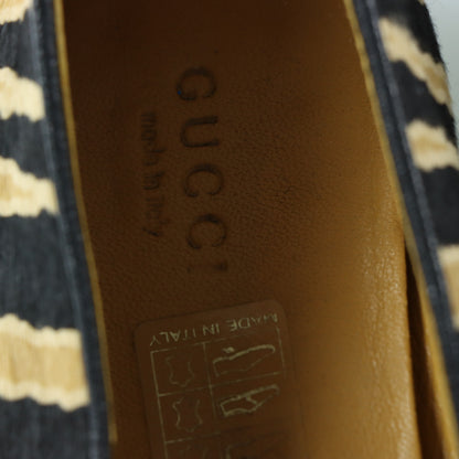 GUCCI Zebra Print Pony Hair Italy Made Loafers (38)