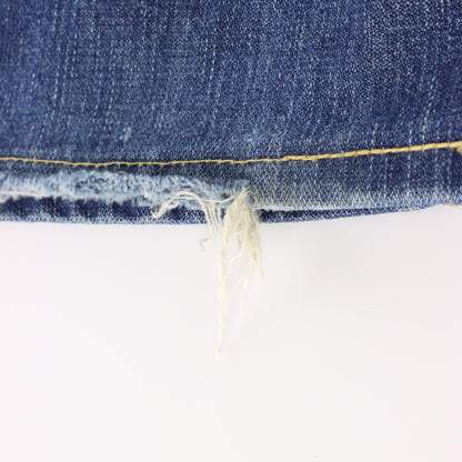 Vintage TRUE RELIGION 'Billy Super T' USA Made Blue Distressed Bootcut Jeans (34) ***COCO Vintage Sole Melbourne