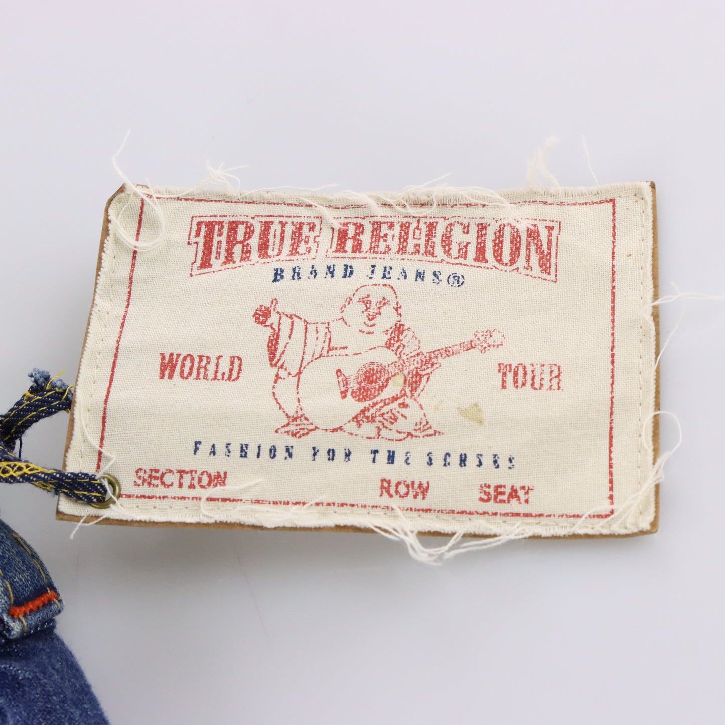 Vintage TRUE RELIGION 'Joey' Low Rise USA Made Distressed Bootcut Jeans With Original Tag (29) ***COCO Vintage Sole Melbourne