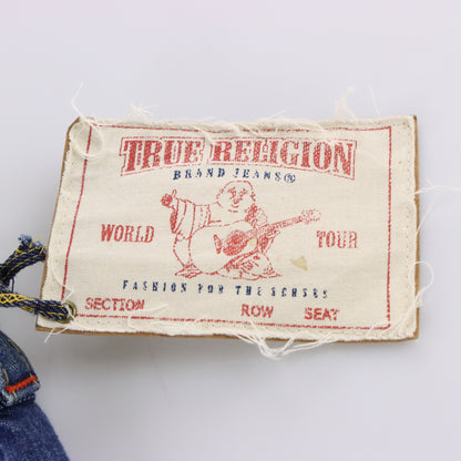 Vintage TRUE RELIGION 'Joey' Low Rise USA Made Distressed Bootcut Jeans With Original Tag (29) ***COCO Vintage Sole Melbourne