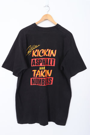 Rusty Wallace #2 Nascar Racing Kickin' Asphalt T-Shirt USA Made (XL)