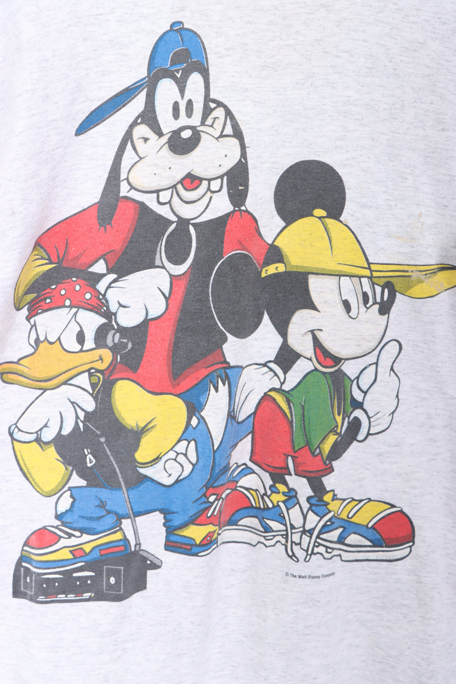 Hip Hop Mickey Mouse Disney Donald Duck Goofy USA Made T-Shirt (L)
