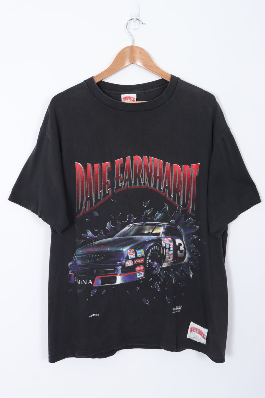 NUTMEG Dave Earnhardt The Intimidator Double Side NASCAR Tee (XL)