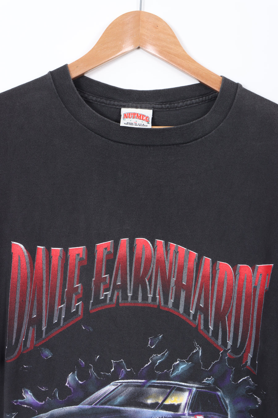NUTMEG Dave Earnhardt The Intimidator Double Side NASCAR Tee (XL)