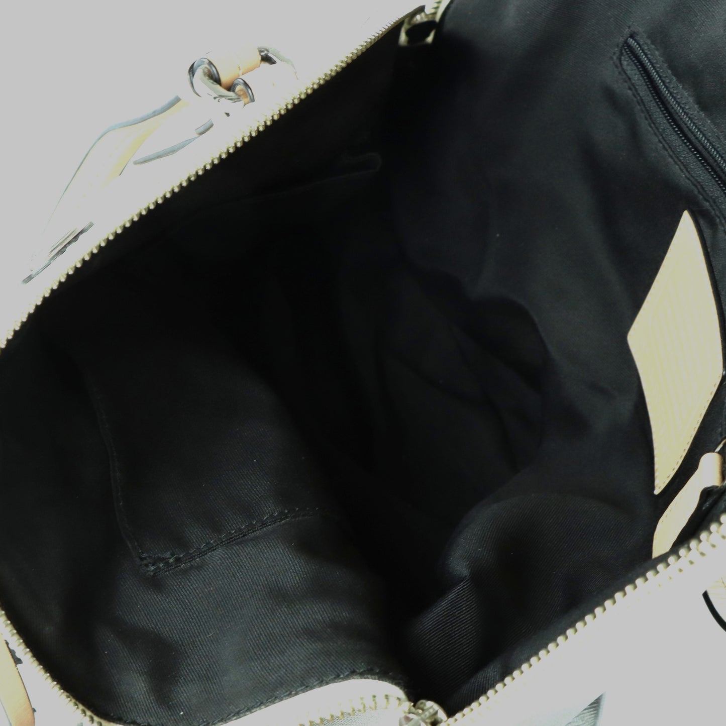 COACH 'Peyton Cora' Domed Black & White Ombre Leather Handbag