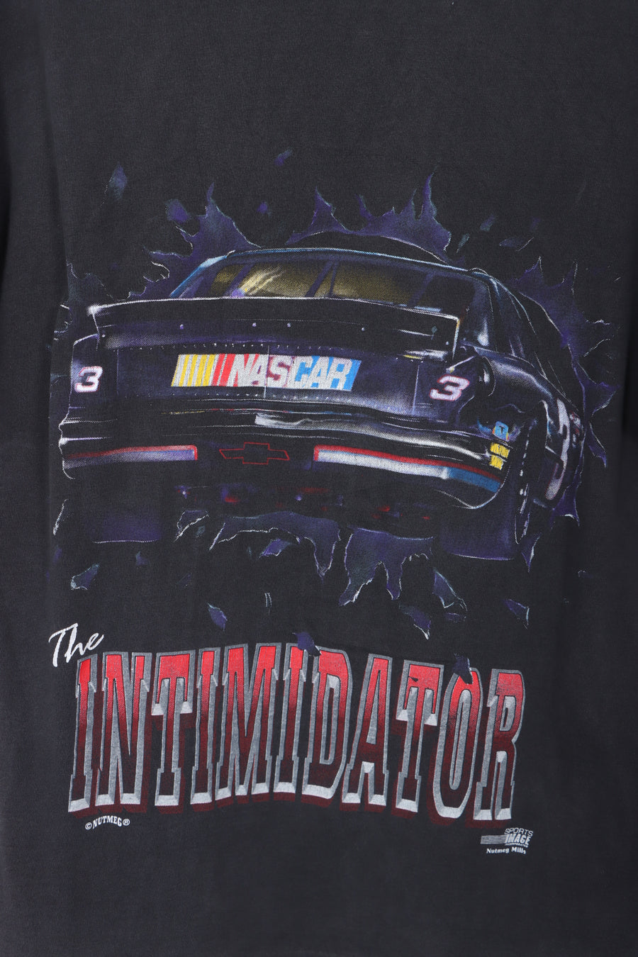 NUTMEG Dave Earnhardt The Intimidator Double Side NASCAR Tee (XL)