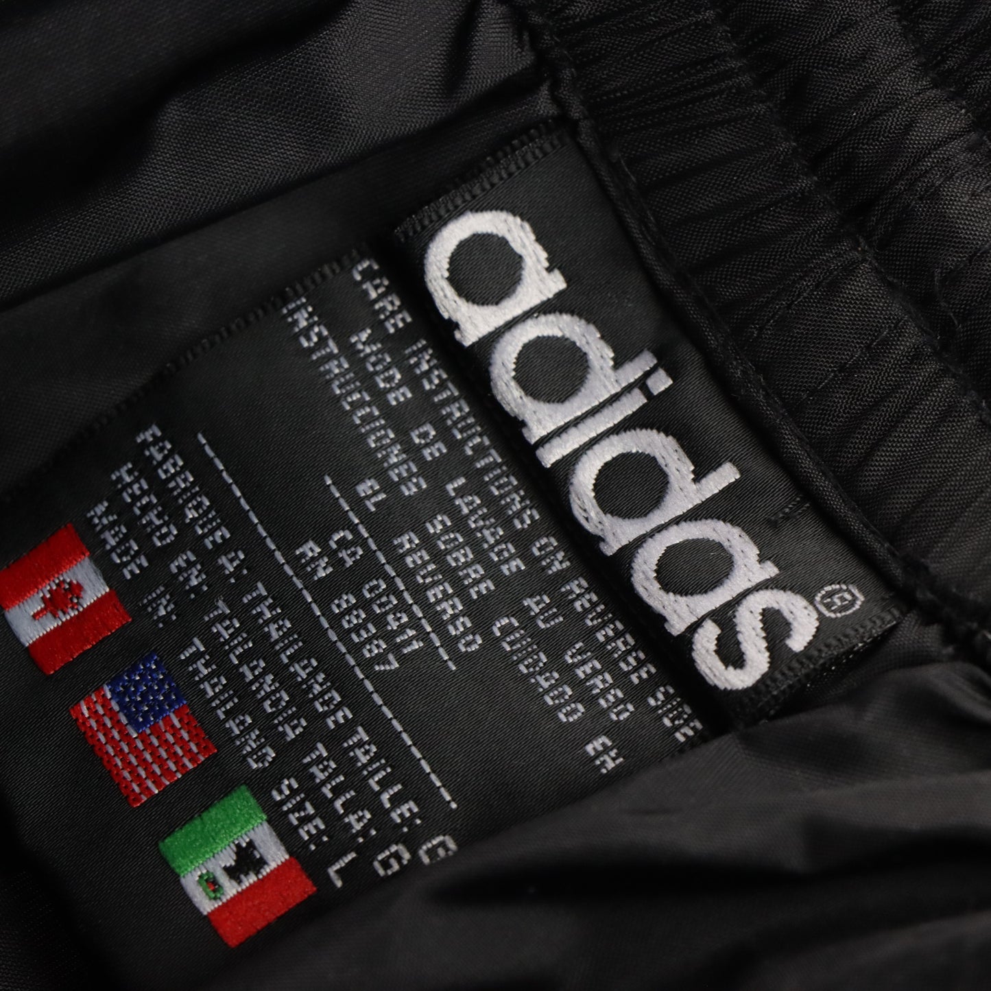 Vintage ADIDAS Embroidered Black & White Stripe Track Pants (S) * Aubs Vintage Sole Melbourne