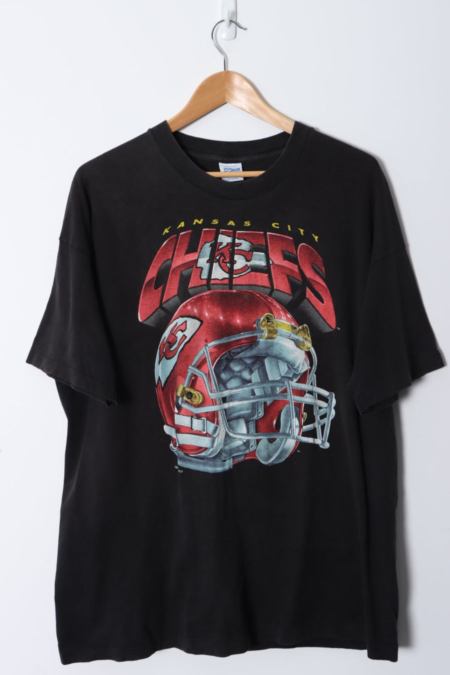 1994 Kansas City Chiefs NFL Large Helmet Design SALEM Tee (XL)