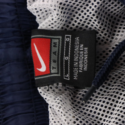 Vintage NIKE Embroidered Swoosh Navy & White Pocket Track Pants (M) *Aubs Vintage Sole Melbourne