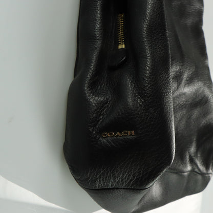 COACH Madison Phoebe Black Pebble Leather Shoulder Bag 26224