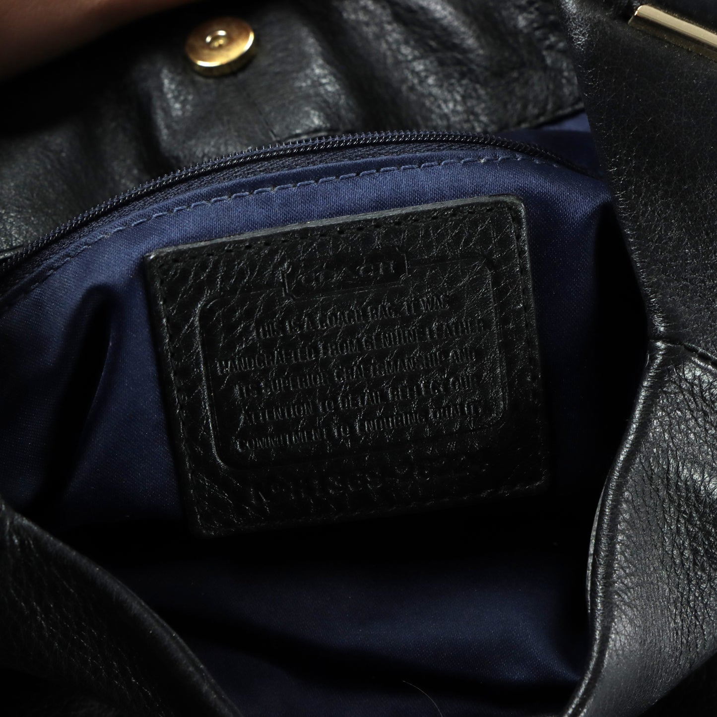 COACH Madison Phoebe Black Pebble Leather Shoulder Bag 26224