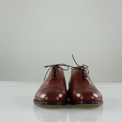 ALLEN EDMONDS Byron Cap Toe Oxford Brown Leather Dress Shoes (11)