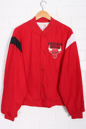 Chicago Bulls NBA Lined Windbreaker Bomber Jacket USA Made (L)
