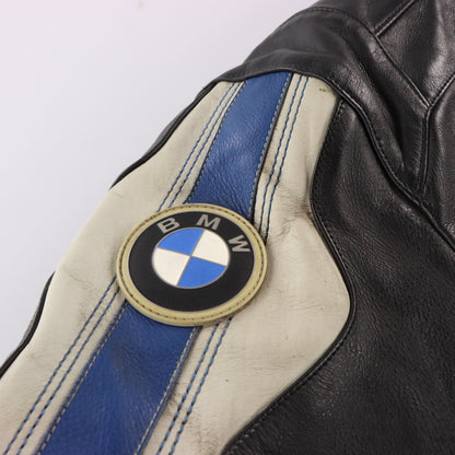 BMW MOTORRAD Logo Patch Leather Motorcycle Jacket (M) ***COCO Vintage Sole Melbourne
