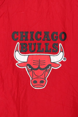 Chicago Bulls NBA Lined Windbreaker Bomber Jacket USA Made (L)
