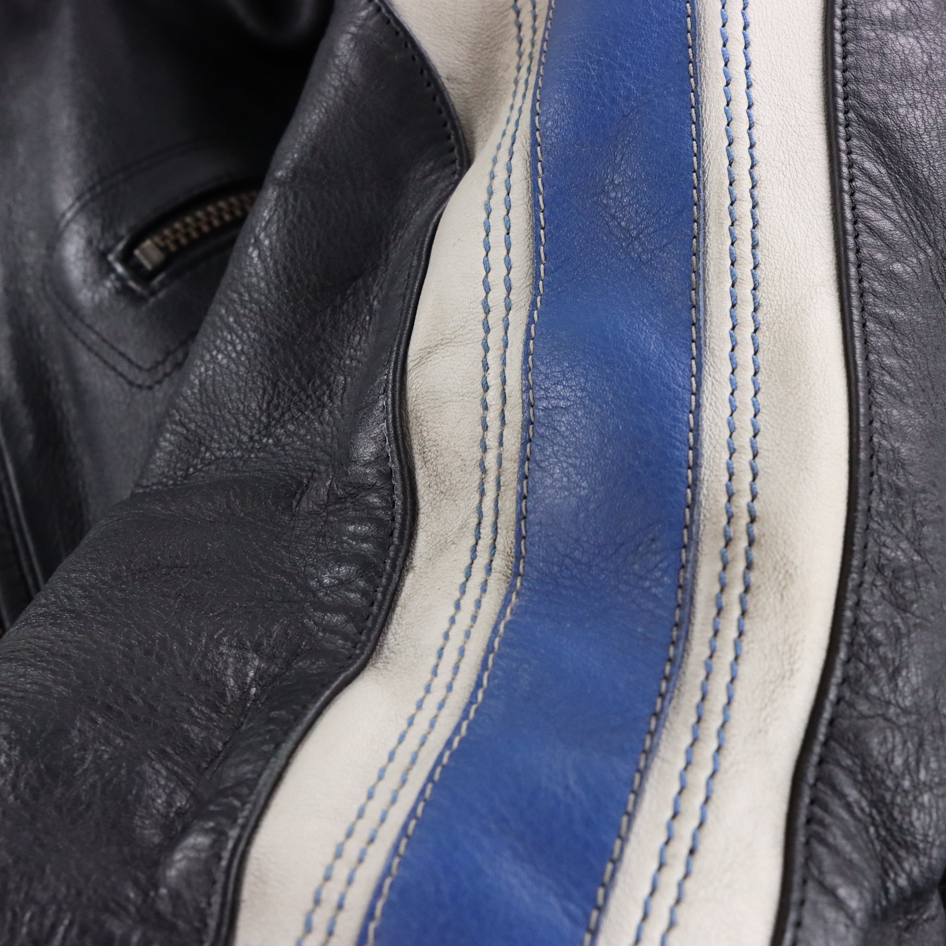 BMW MOTORRAD Logo Patch Leather Motorcycle Jacket (M) ***COCO Vintage Sole Melbourne