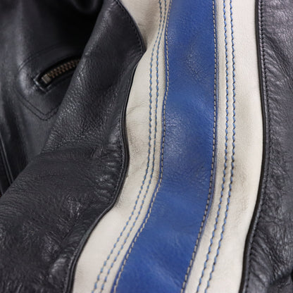 BMW MOTORRAD Logo Patch Leather Motorcycle Jacket (M) ***COCO Vintage Sole Melbourne