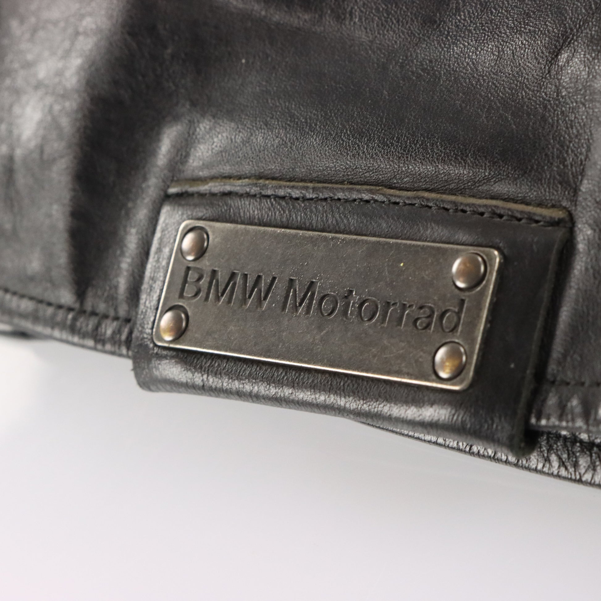 BMW MOTORRAD Logo Patch Leather Motorcycle Jacket (M) ***COCO Vintage Sole Melbourne