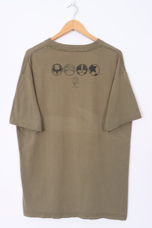 KISS Army 1995 Big Logo Front Back Single Stitch T-Shirt (XL)