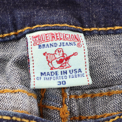 Vintage TRUE RELIGION Blue Medium Wash Y2K Flap Pocket Jeans USA Made (30) ***COCO Vintage Sole Melbourne