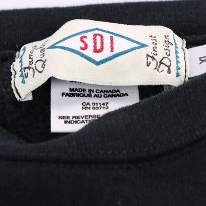 Vintage 1998 U.S. Open The Olympic Club Faux Suede Embroidered Patch Black Golf Sweatshirt Canadian Made (XL) ***COCO Vintage Sole Melbourne