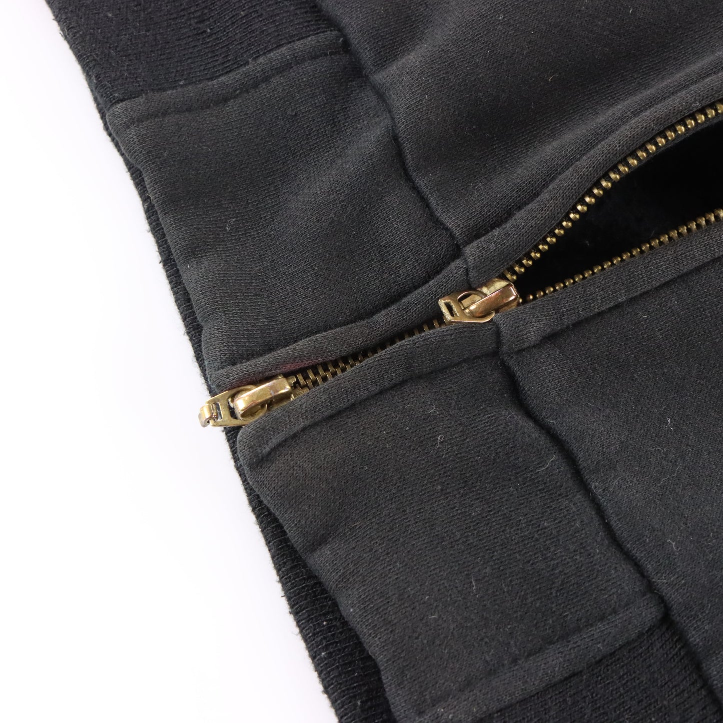 Vintage KANJI JEANS Embroidered Faux Suede & Medallion Detail Full Zip Hoodie Sweatshirt (L) ***COCO Vintage Sole Melbourne