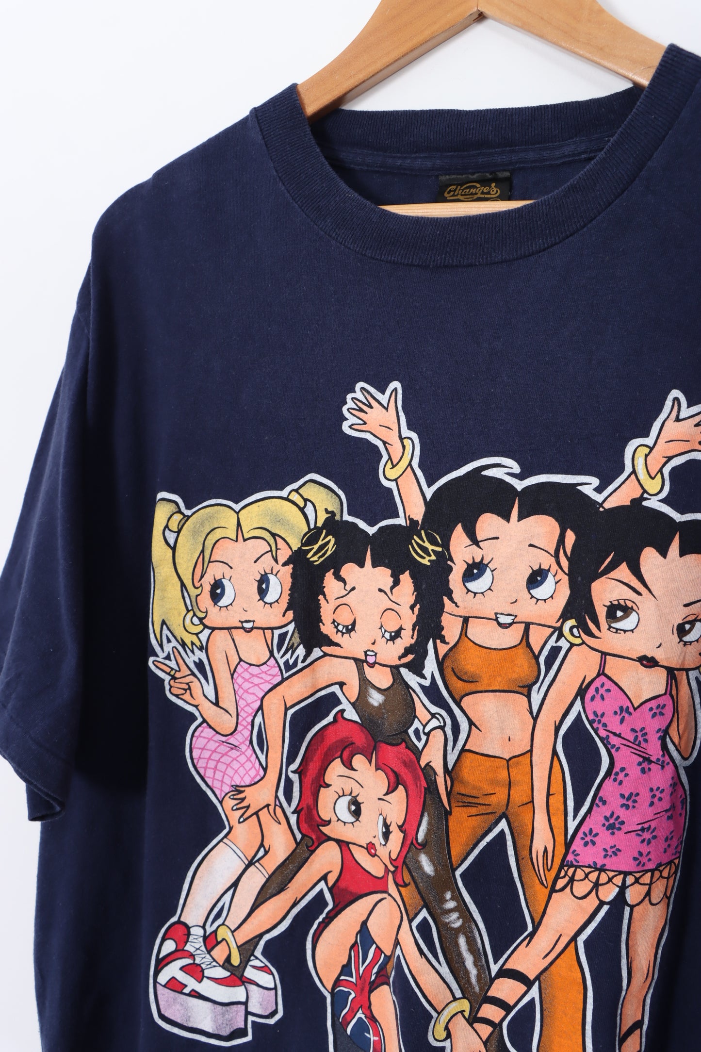 1998 CHANGES Spice Girls Betty Boop Rare Vintage T-Shirt (XL)