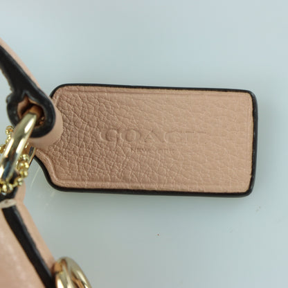 COACH 'Isabelle East/West' Pink Pebble Leather Handbag