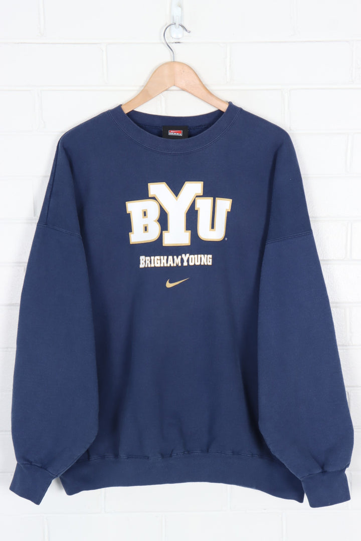 NIKE BYU Centre Swoosh Brigham Young Sweatshirt (XXXL)