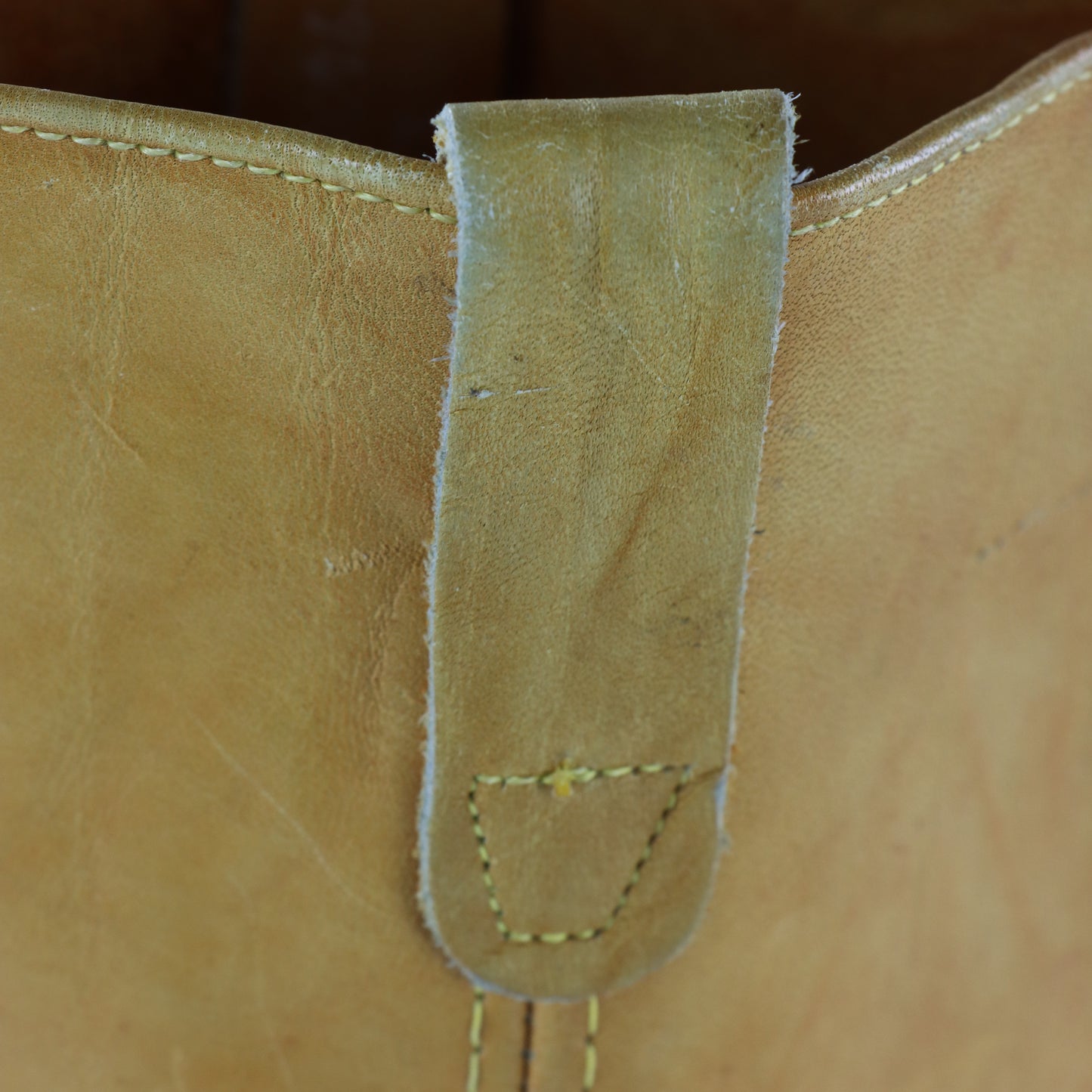 BILTRITE 'Frye Style' Yellow Square Toe Campus Boots (12)