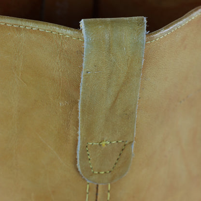 BILTRITE 'Frye Style' Yellow Square Toe Campus Boots (12)